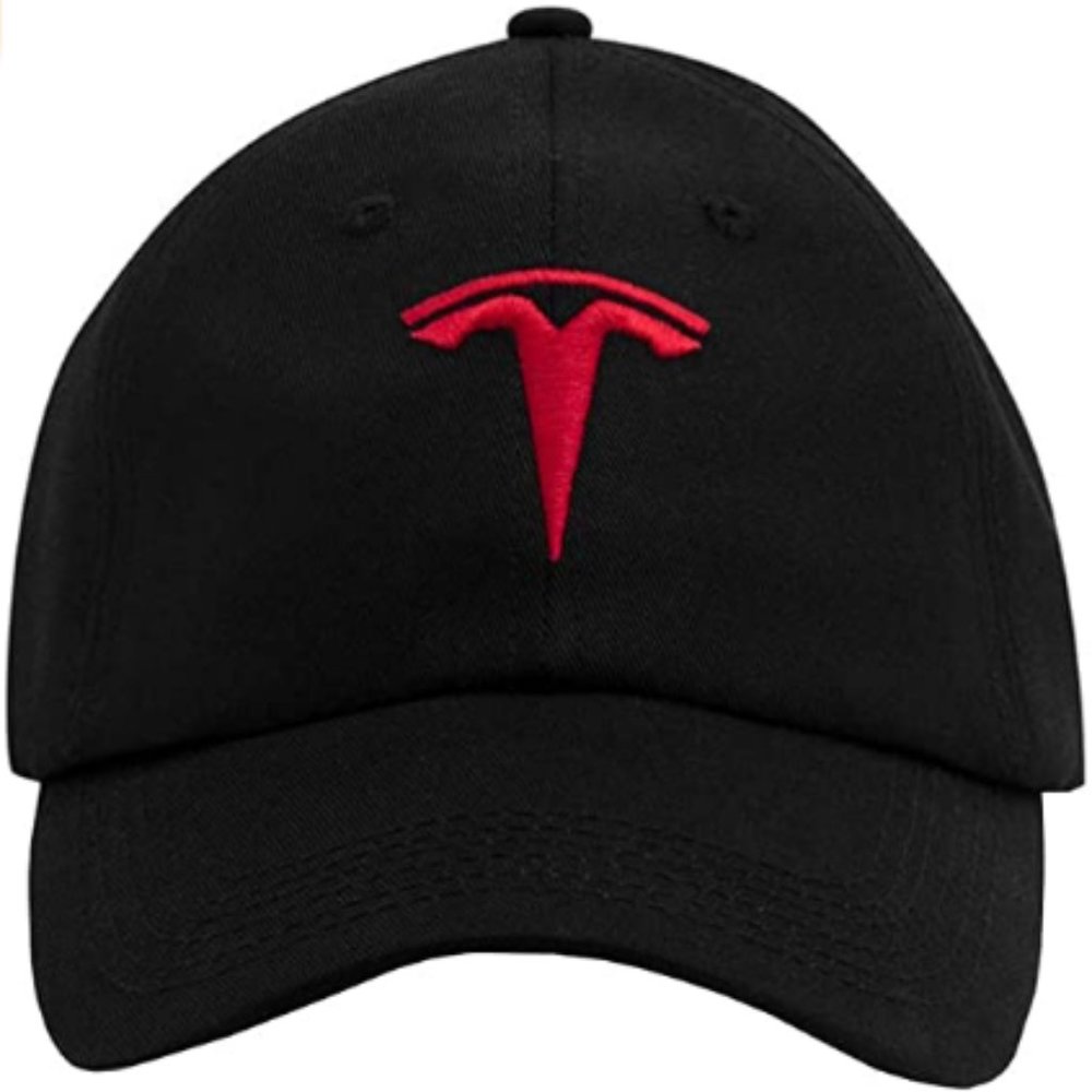 Tesla Car Logo Baseball Cap Embroidered Structured